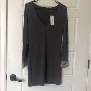 Grey mini Bebe dress